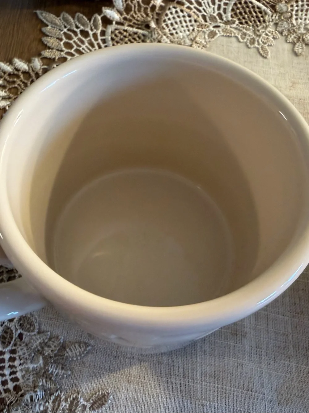 Two Longberger Pottery Pieces XL 4” Mug and  9” x 6.5” Cooking/Serving Bowl